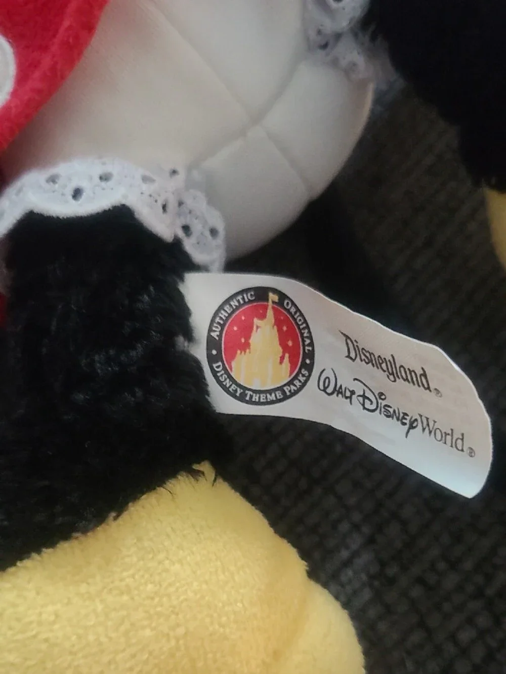 Disney Mickey & Minnie Plush Bundle - Black, Red, Yellow, Cream